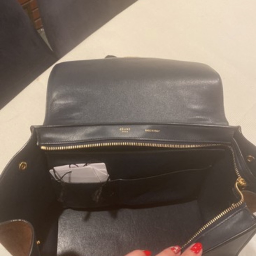 Celine Tapeze Suede and Python Shoulder bag - Picture 6 of 13